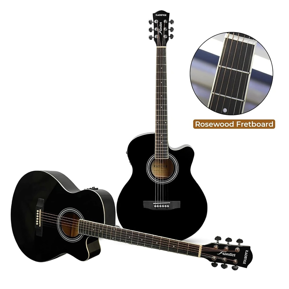 Kadence FNTR-BLKEQ Frontier 40" Electro Acoustic Guitar, view 4 of 6