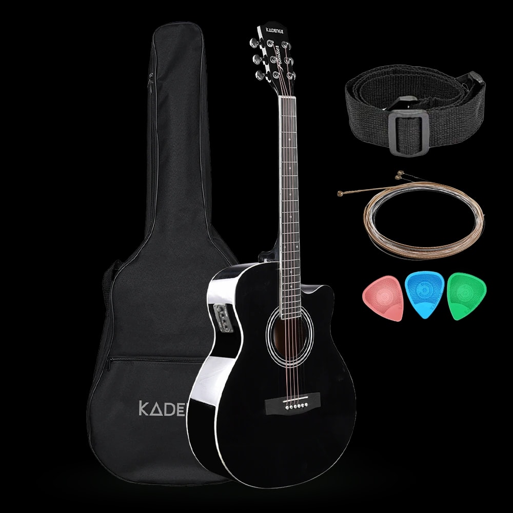 Frontier 40" Electro Acoustic Guitar · Black