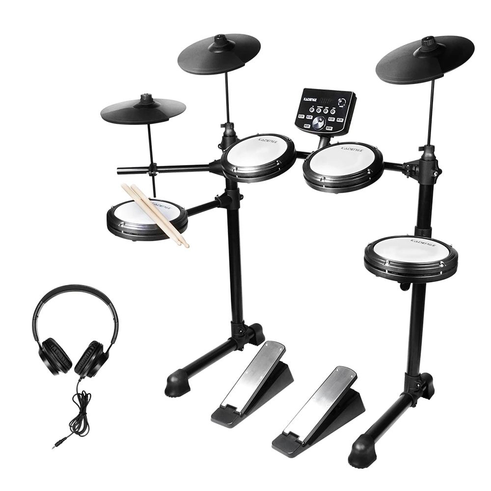 Home Series 7-Piece Electric Drum Kit · Black