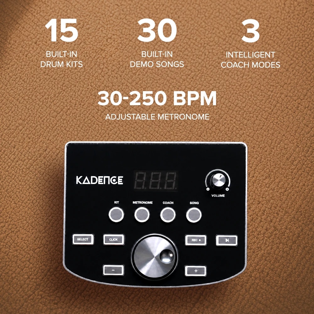 Kadence MD200A Home Series 7-Piece Electric Drum Kit, view 5 of 9