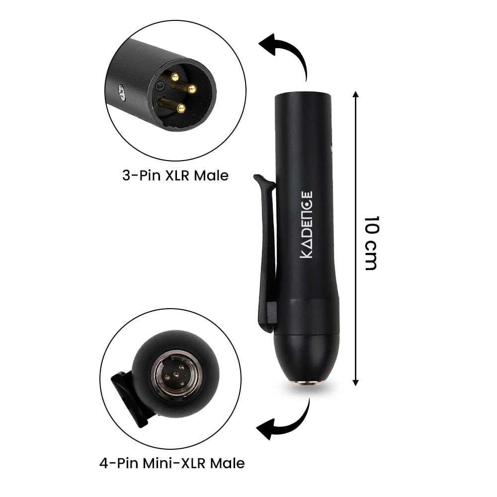 Kadence HWF01S Touring Series Flute Clip-On Gooseneck Condenser Mic, view 3 of 7