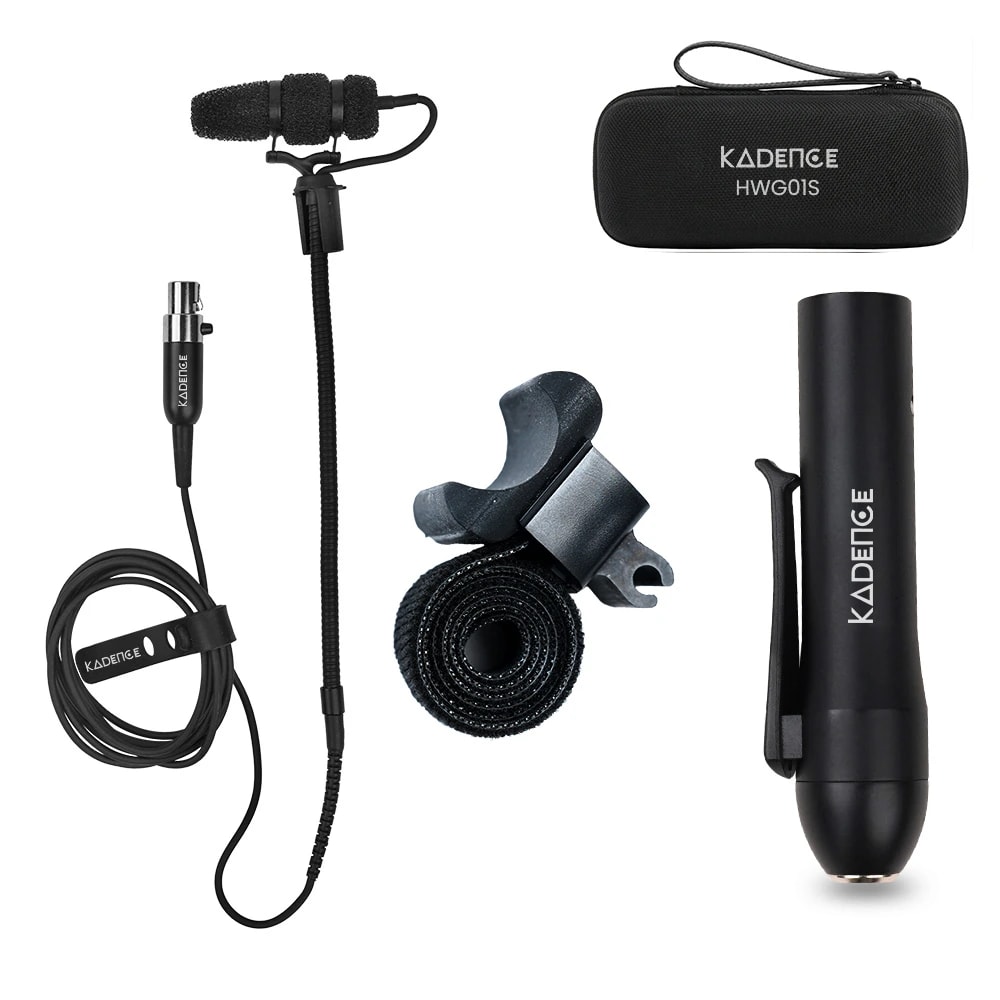 Touring Series Flute Clip-On Gooseneck Condenser Mic · Black