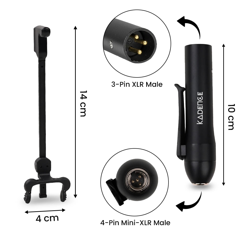 Kadence HWG01S Touring Series Acoustic Guitar Clip-On Gooseneck Condenser Mic, view 3 of 6