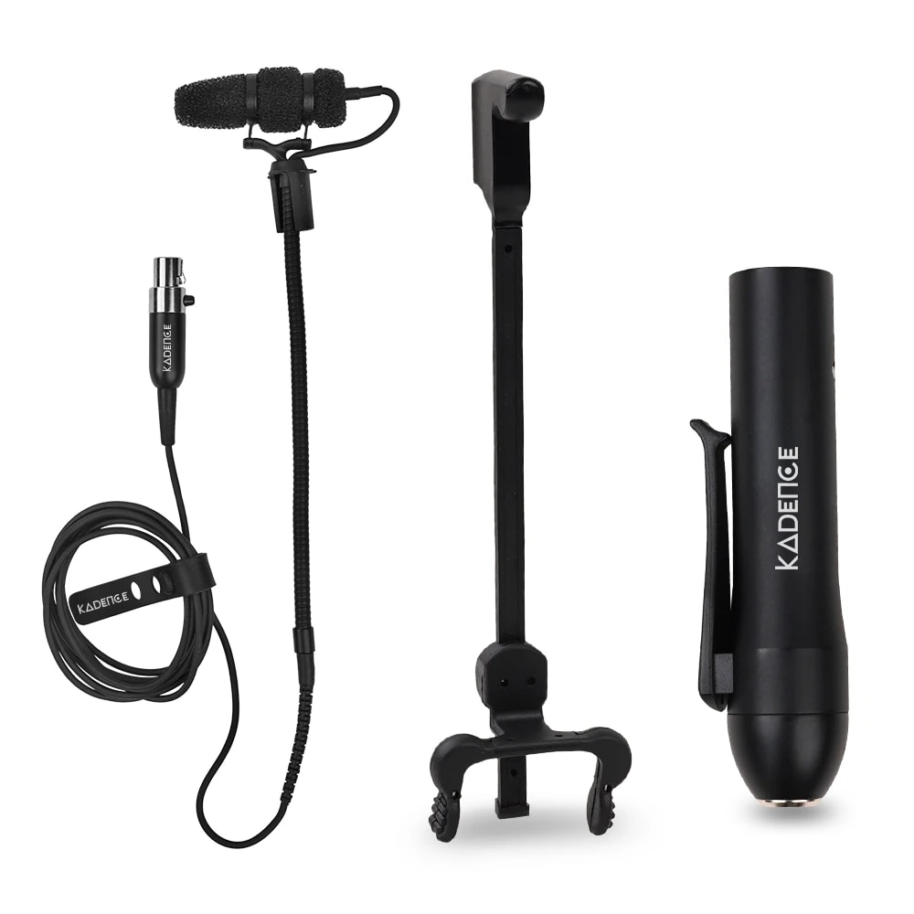 Touring Series Acoustic Guitar Clip-On Gooseneck Condenser Mic · Black