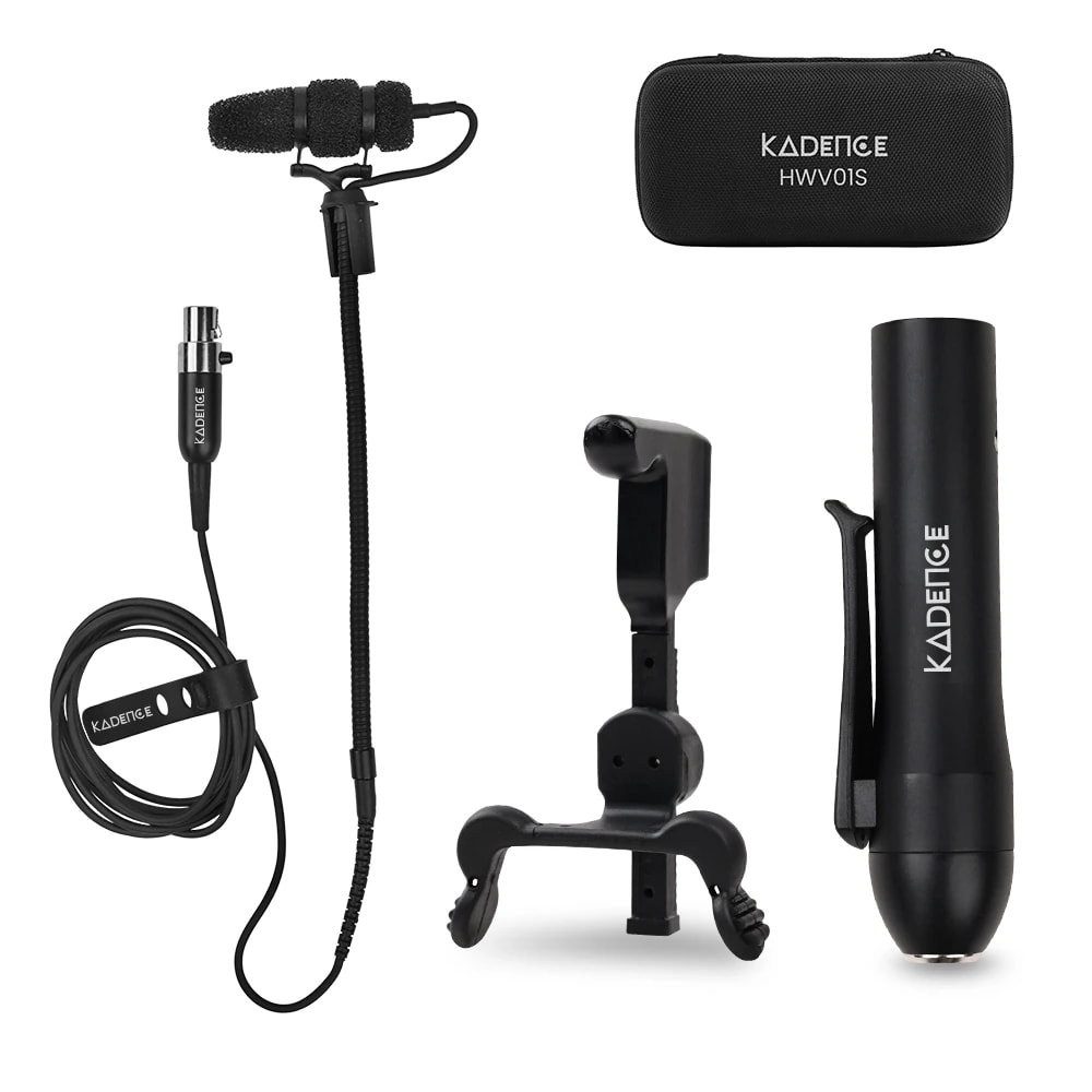 Touring Series Acoustic Violin Clip-On Gooseneck Condenser Mic · Black