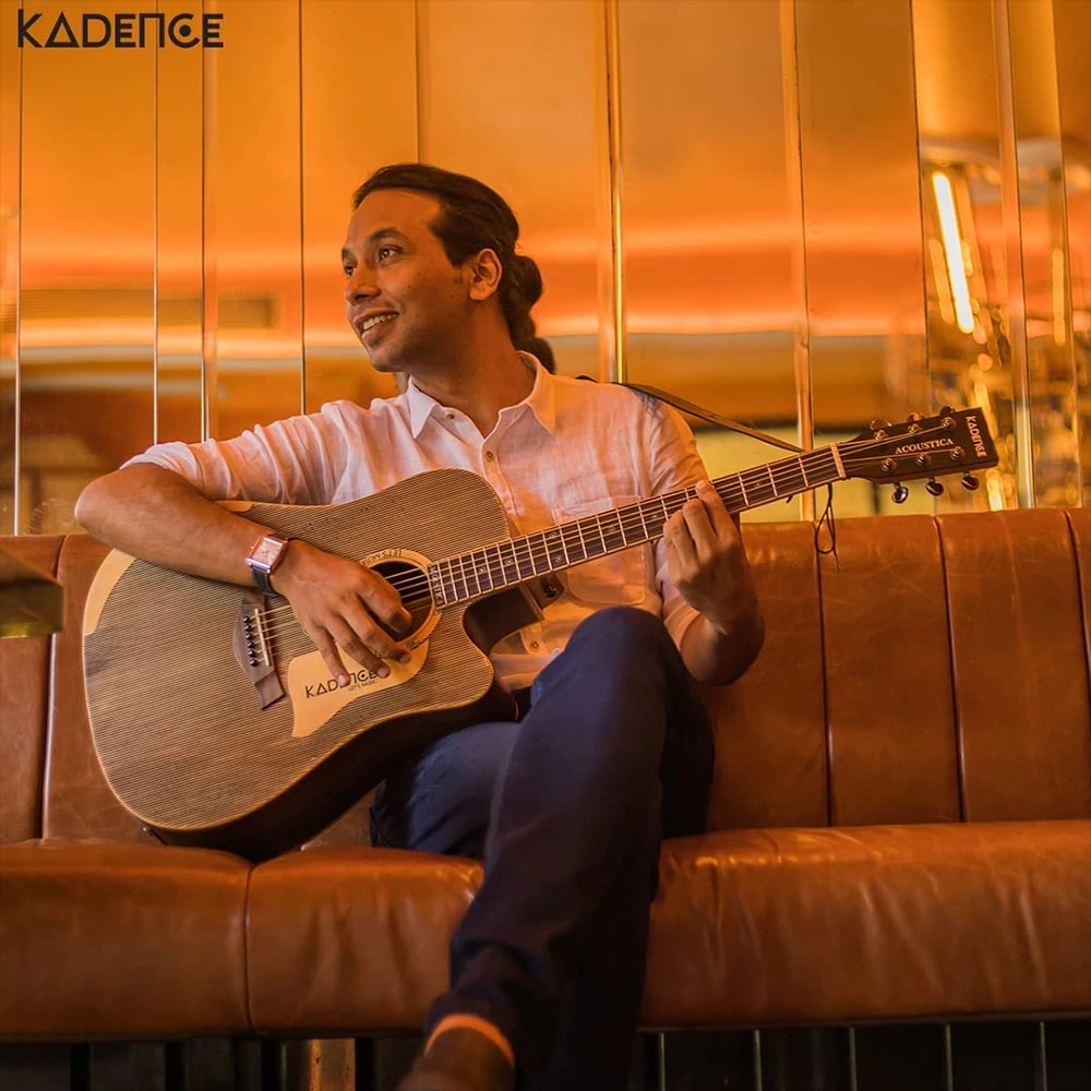 Kadence A1001 Acoustica 41" Electro Acoustic Guitar, view 3 of 6