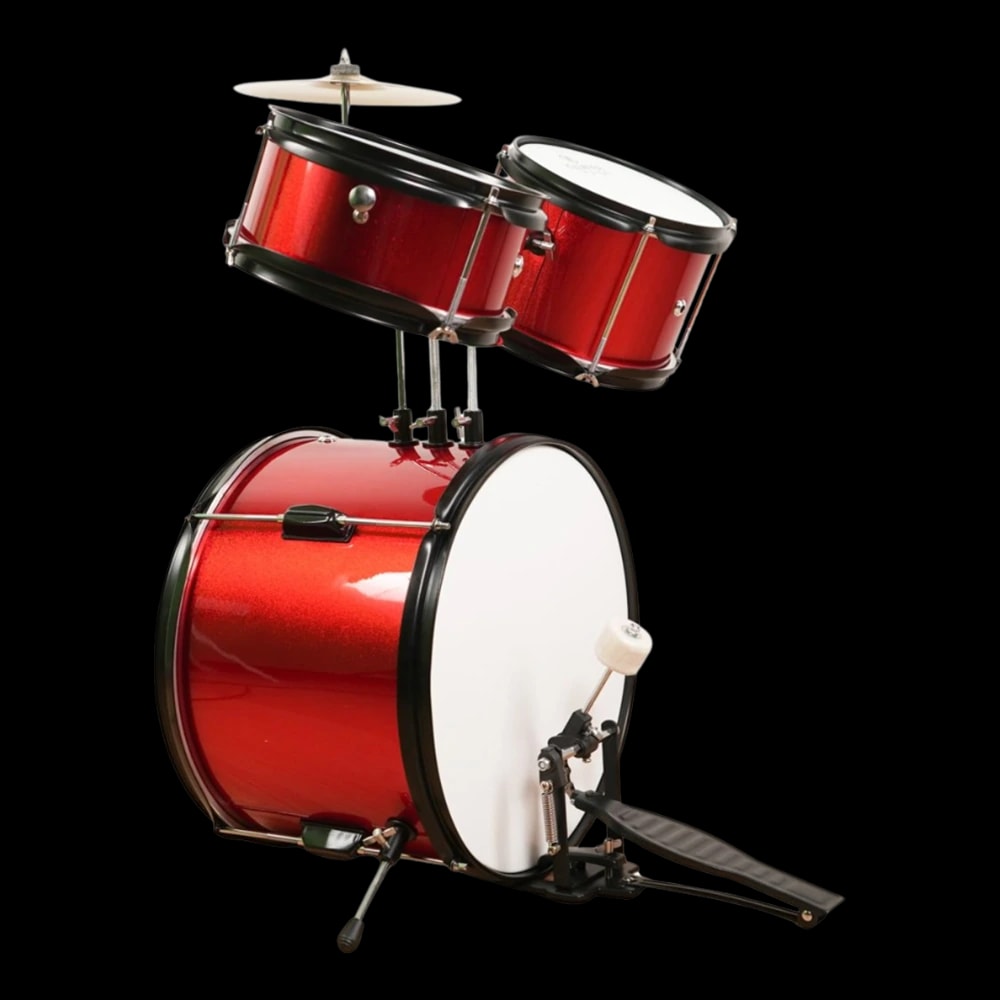 Kadence BYDRMRD 3-Piece Kids Acoustic Drum Kit, view 2 of 9