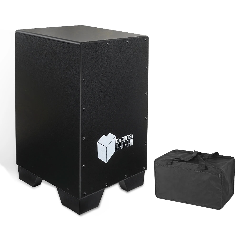 CJBLK Heartbeat Cajon with Dust Cover · Black