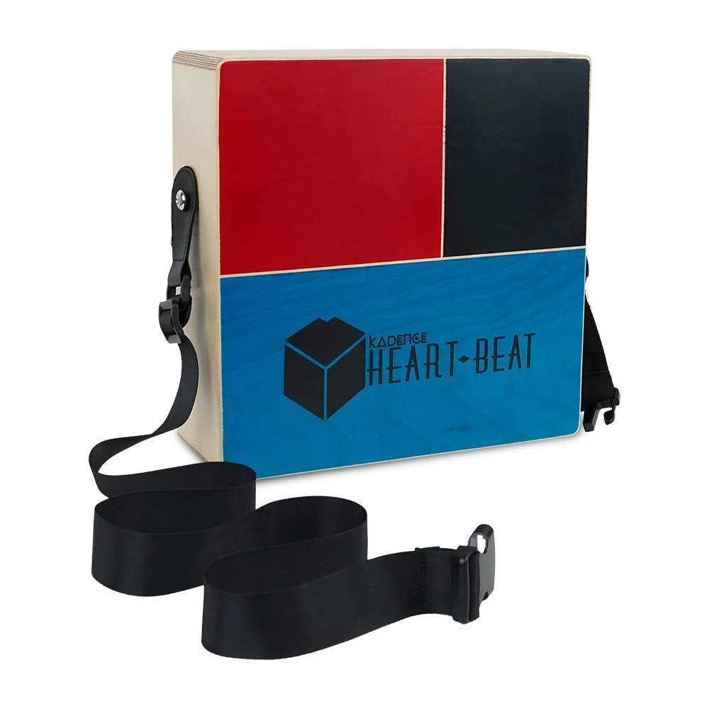 Heartbeat Dual Sided Travel Cajon · Multicolor