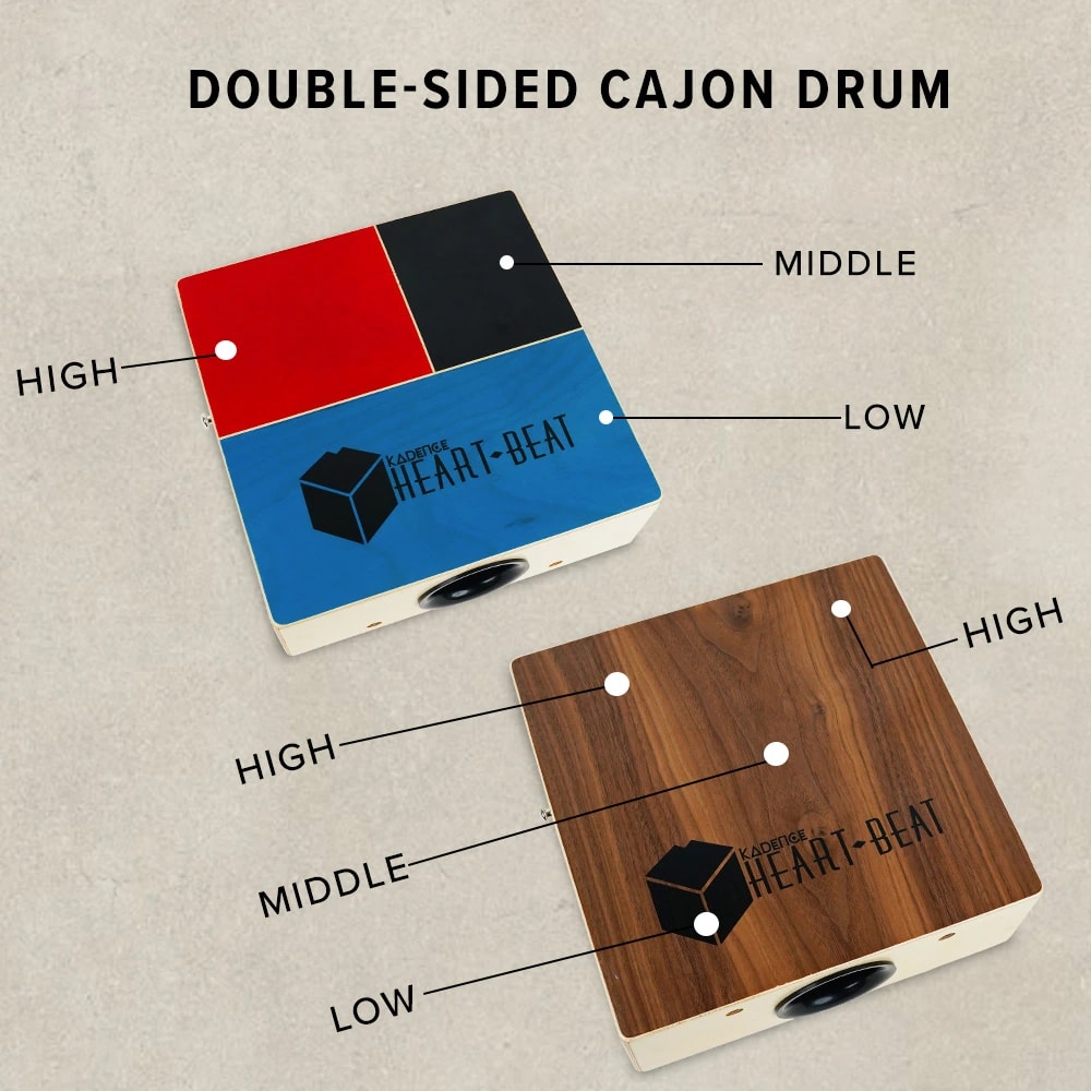Kadence C-69 Heartbeat Dual Sided Travel Cajon, view 5 of 6