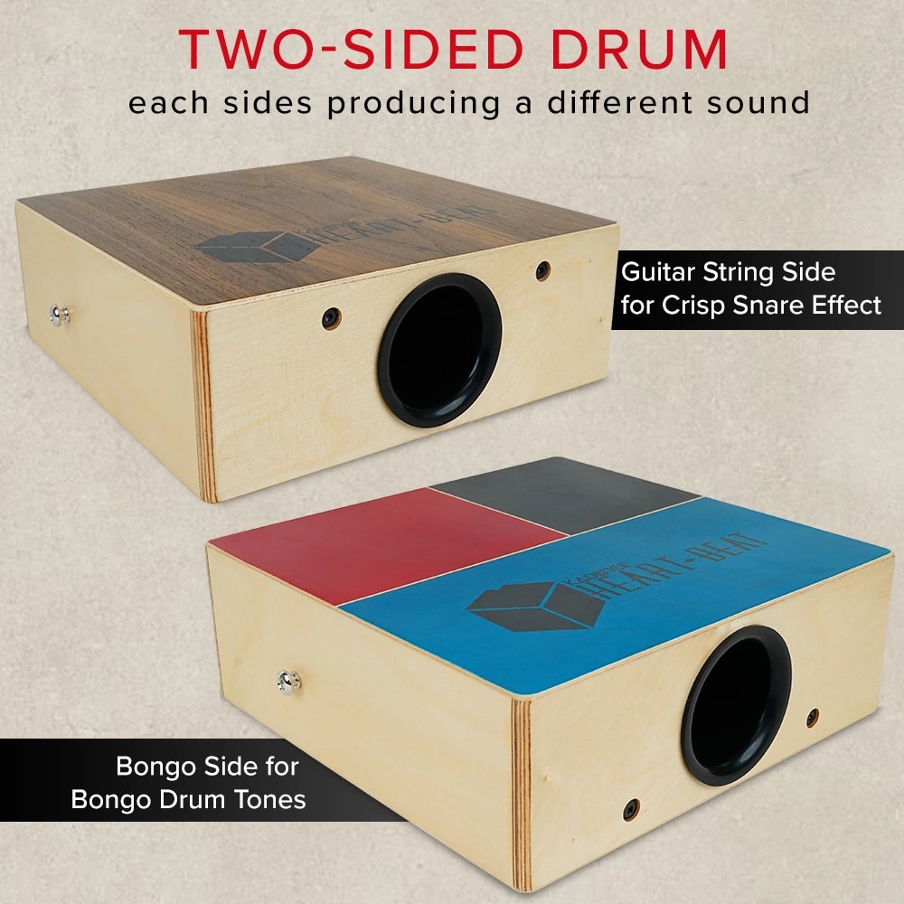 Kadence C-69 Heartbeat Dual Sided Travel Cajon, view 6 of 6