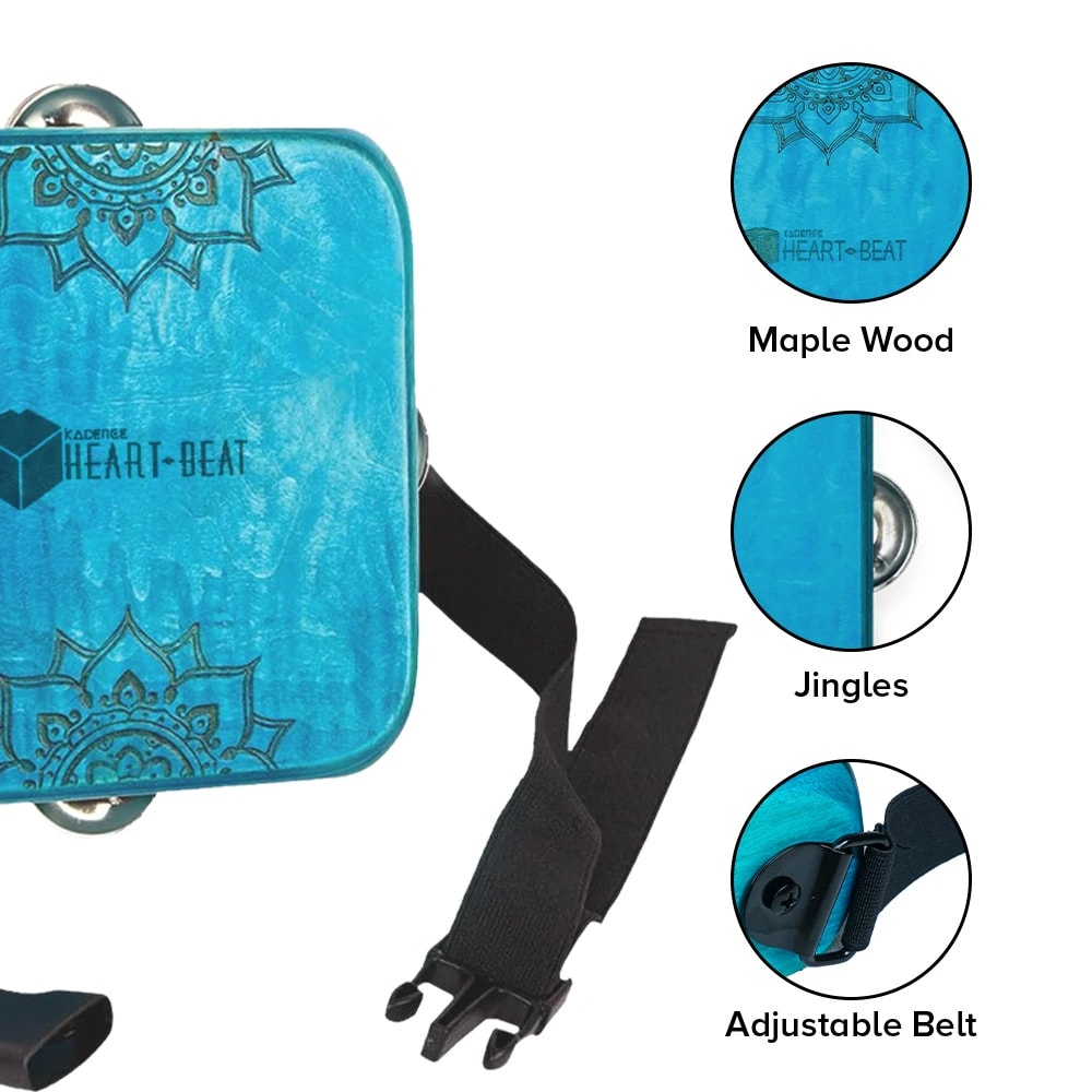 Kadence SU7S Heartbeat Tambourine-Cajon Drum with Jingles, view 4 of 6