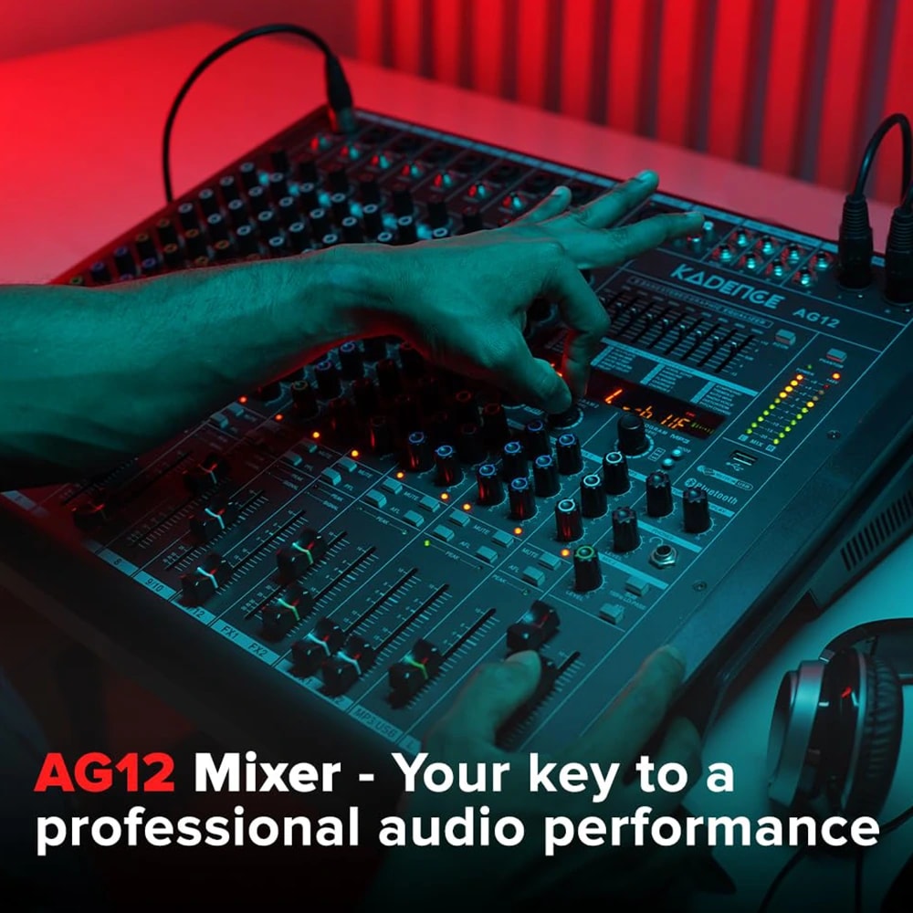 Kadence AG12 Touring Series 12-Channel Professional Audio Mixer, view 6 of 7
