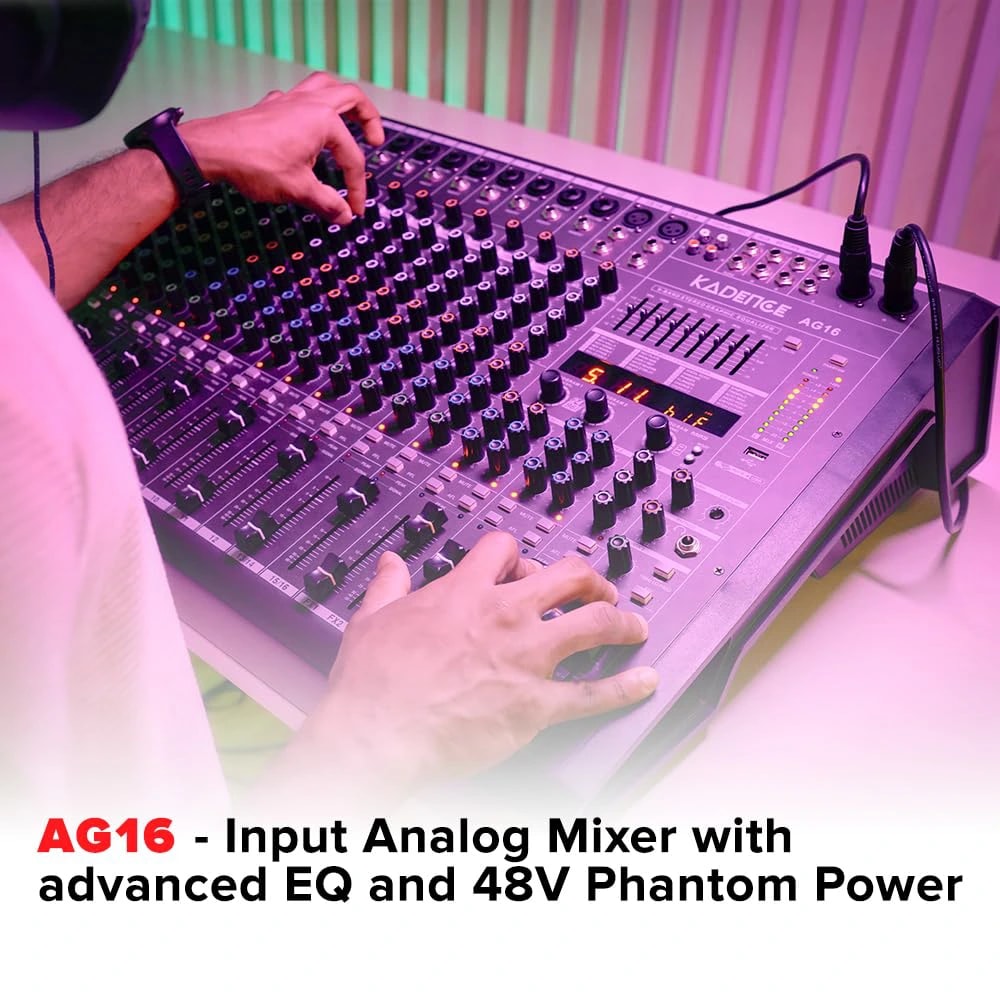 Kadence AG16 Touring Series 16-Channel Professional Audio Mixer, view 3 of 7