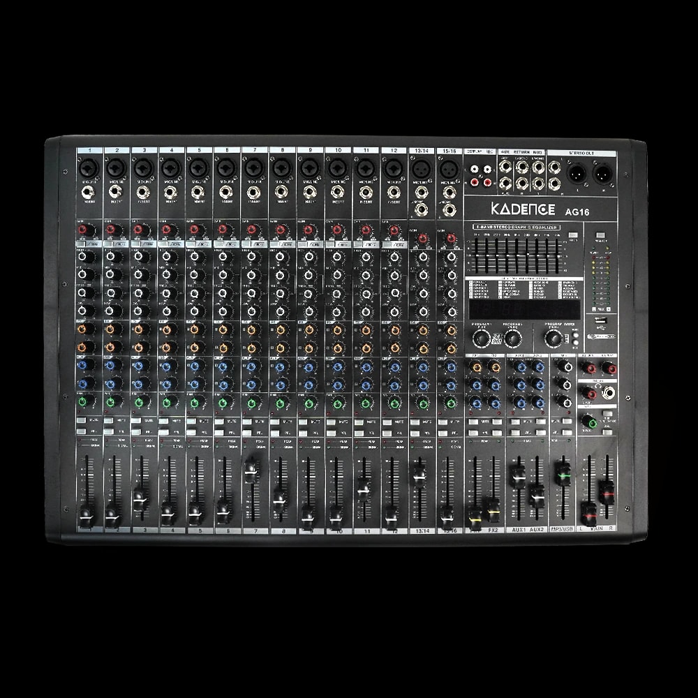 Kadence AG16 Touring Series 16-Channel Professional Audio Mixer, view 1 of 7