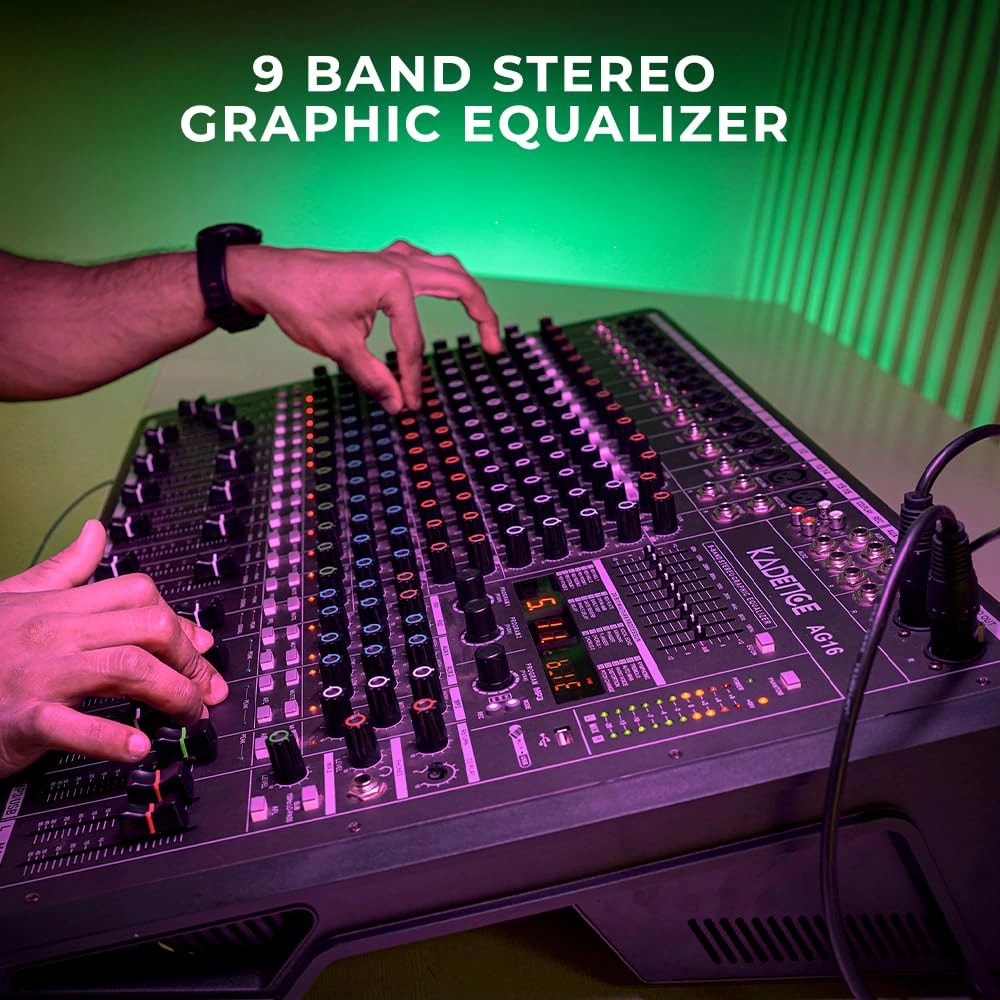 Kadence AG16 Touring Series 16-Channel Professional Audio Mixer, view 7 of 7