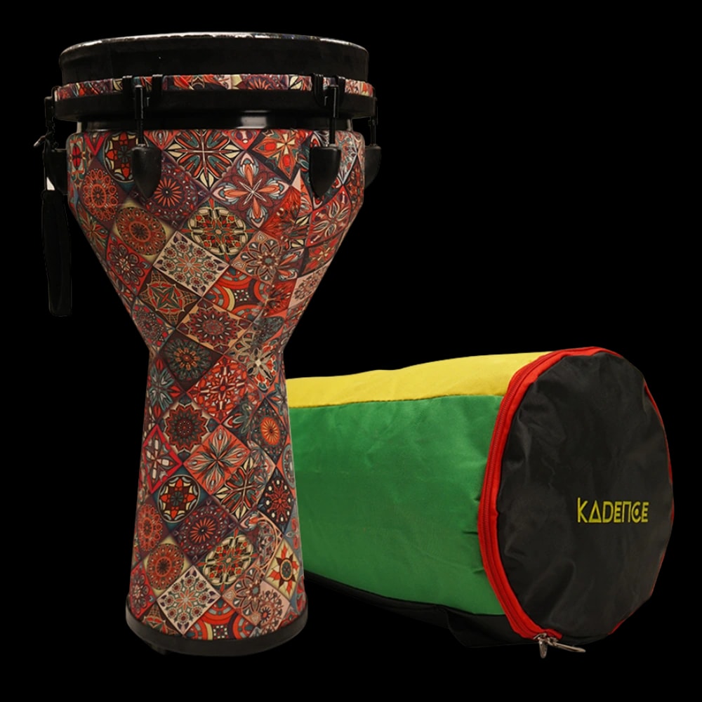 Kadence DJE12N Touring Series Hand Carved Djembe Drum, view 1 of 5