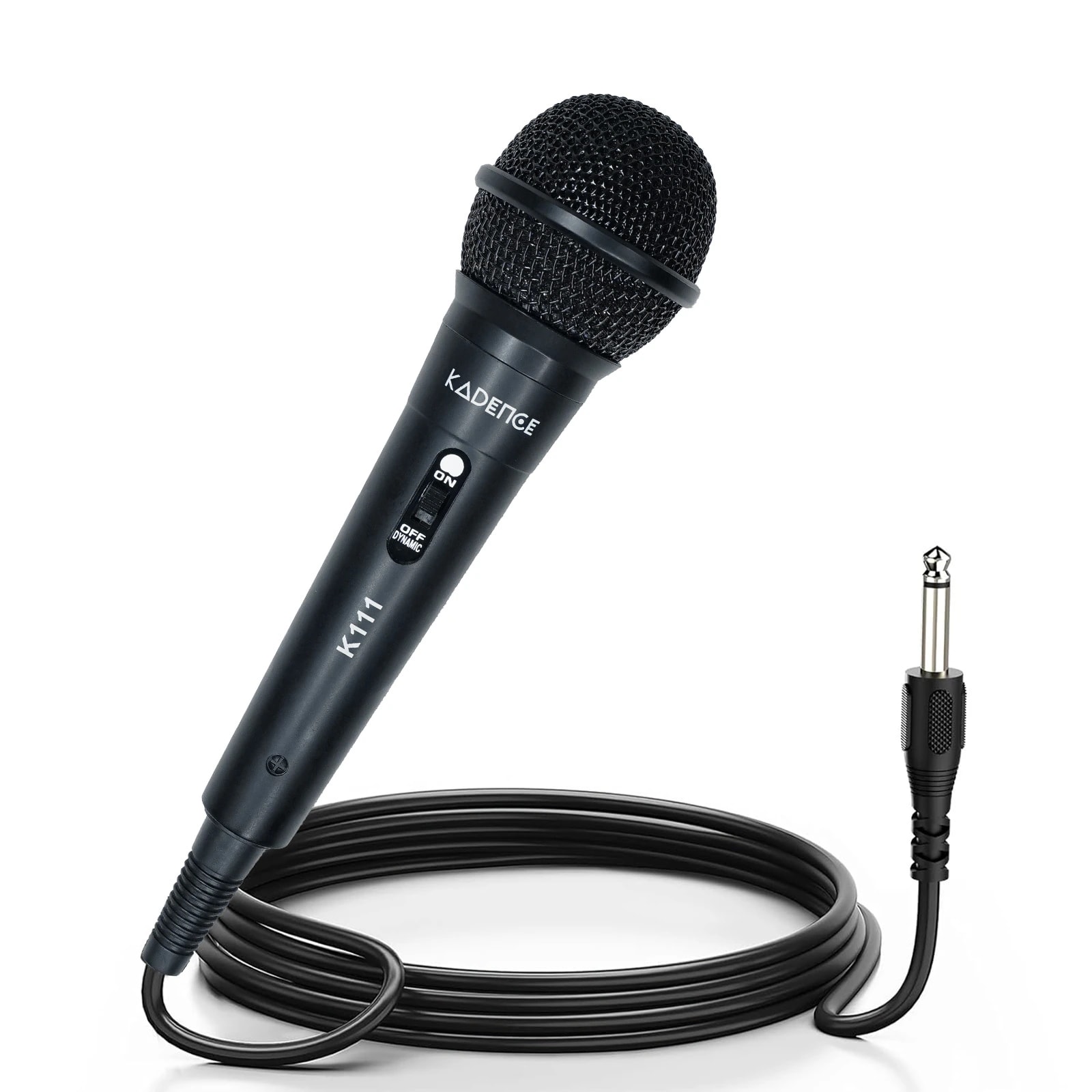 Home Series Cardioid Dynamic Microphone for Singing & Karaoke · Black