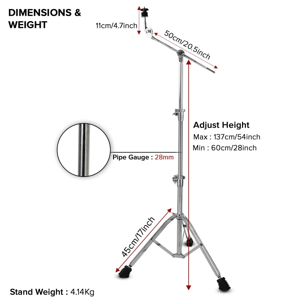 Kadence CYS01 Touring Series 4.14kg Cymbal Stand, view 2 of 6