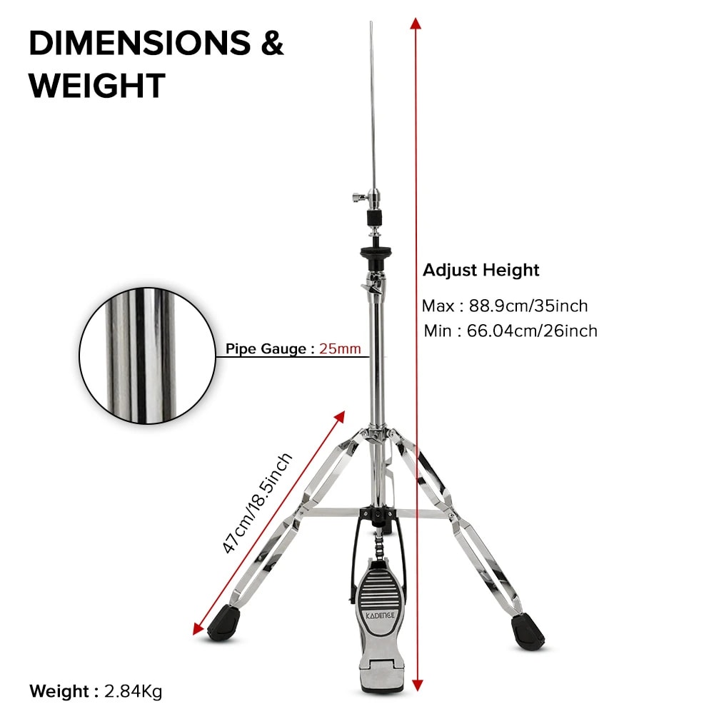 Kadence HHJ01 Jamming Series 2.7kg Hi-Hat Stand, view 2 of 6