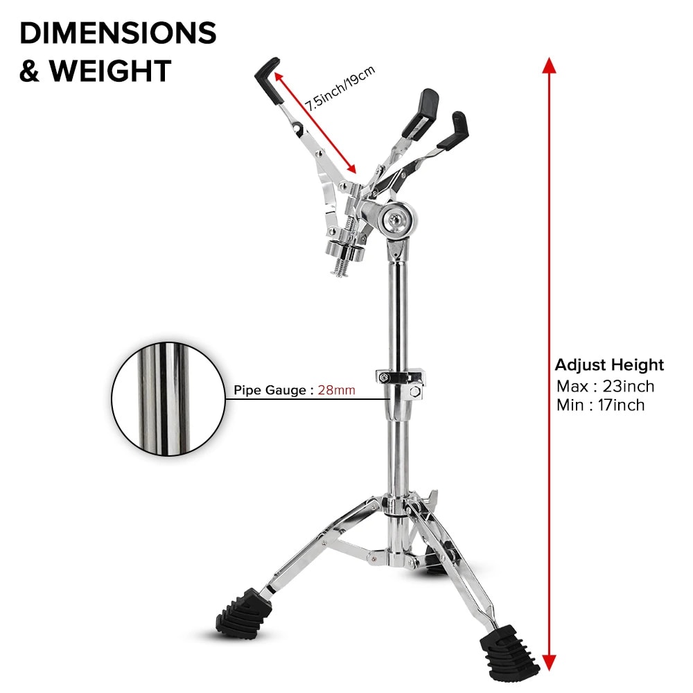 Kadence SNS01 Touring Series 2.6kg Snare Stand, view 2 of 6