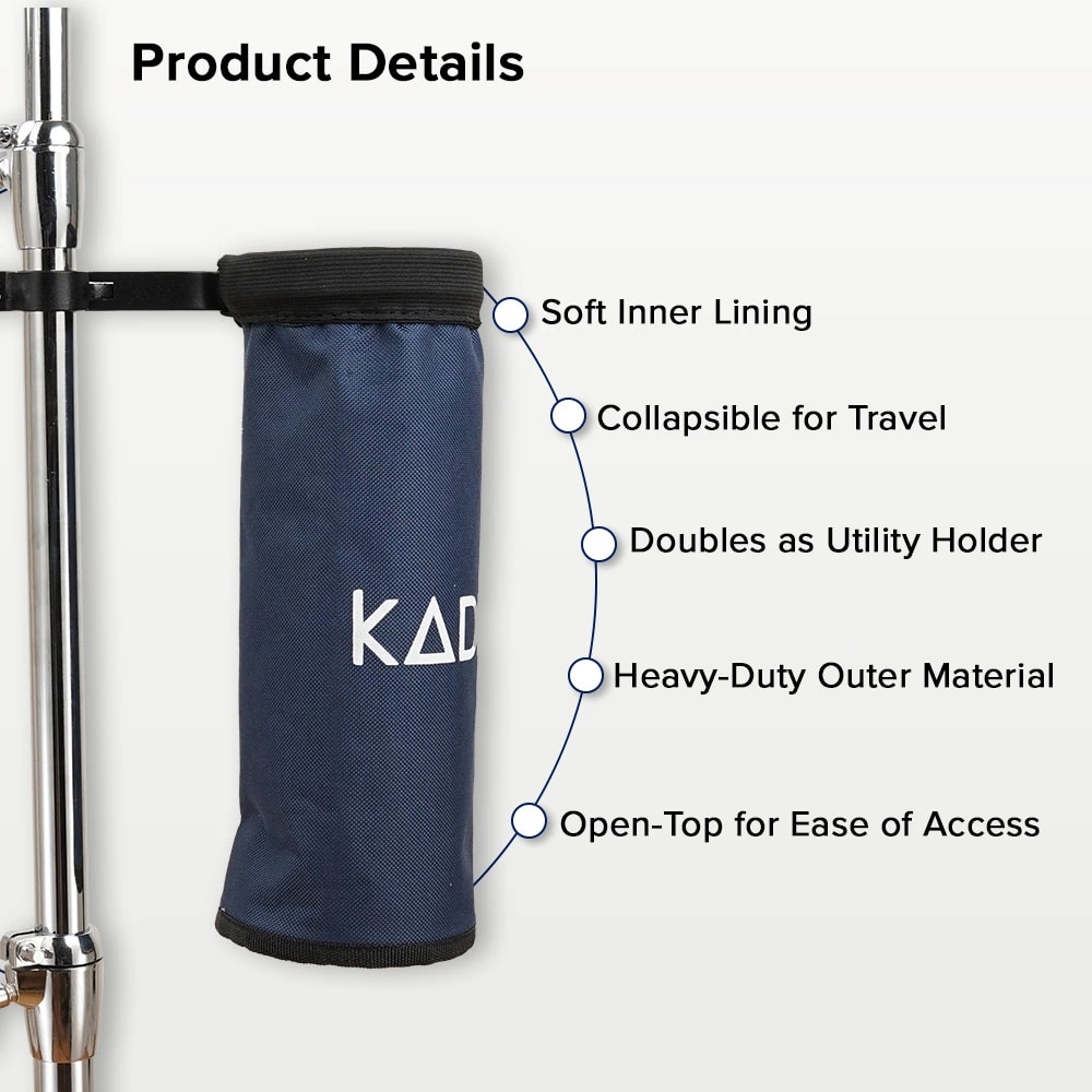 Kadence DSTK-BKTBLU Jamming Series Drumstick Holder Bucket, view 5 of 6