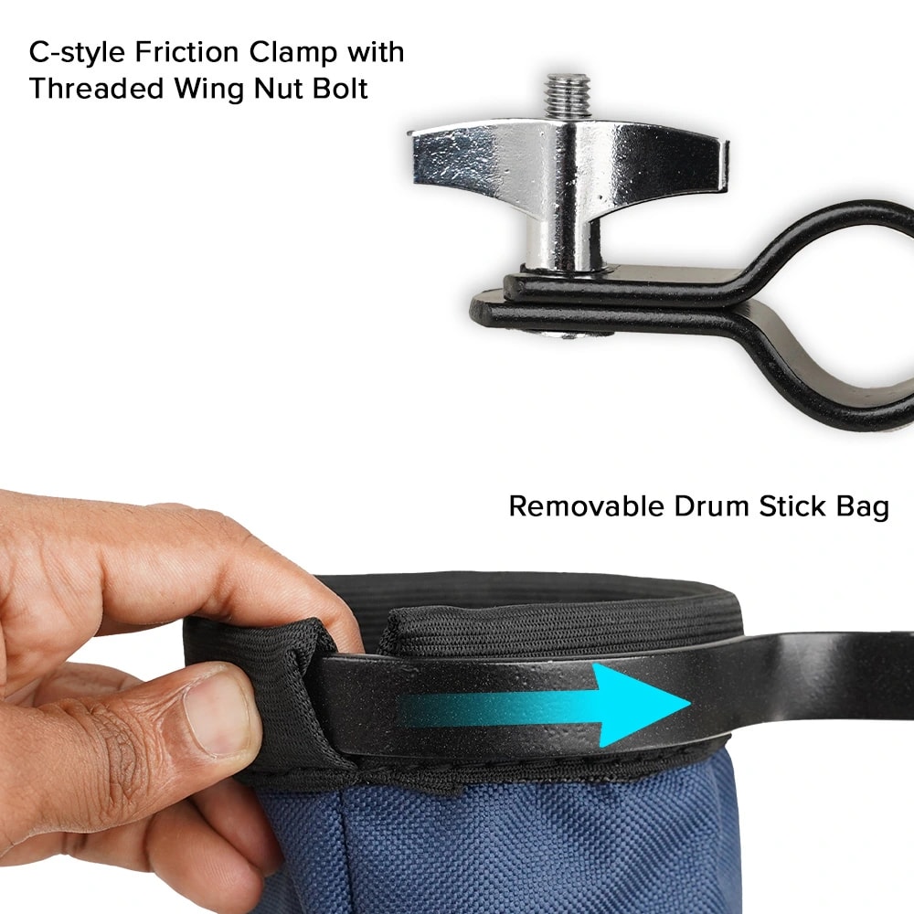 Kadence DSTK-BKTBLU Jamming Series Drumstick Holder Bucket, view 6 of 6