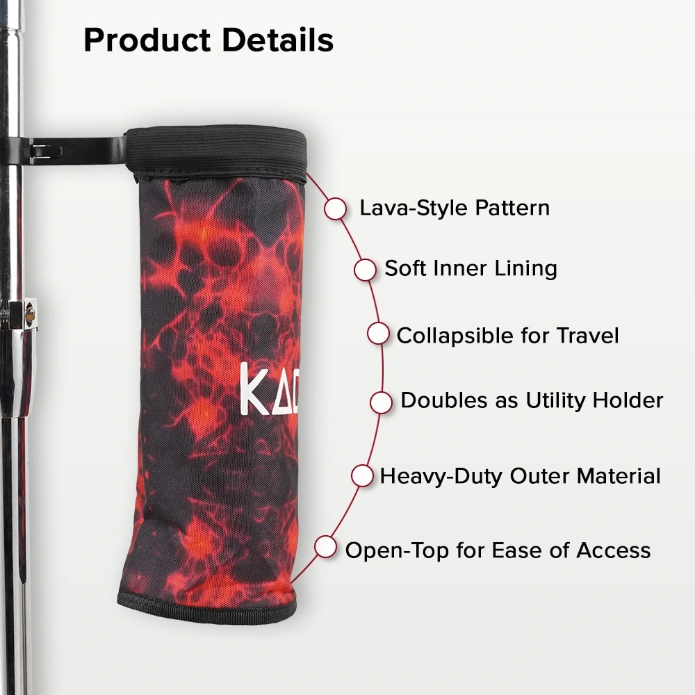 Kadence DSTK-BKTRED Jamming Series Drumstick Holder Bucket, view 5 of 6