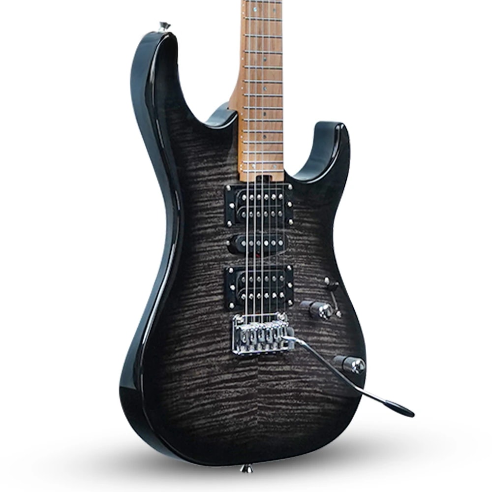 EGFM Astroman 39" Electric Guitar (ST-Style / S-Style) · Charcoal Burst