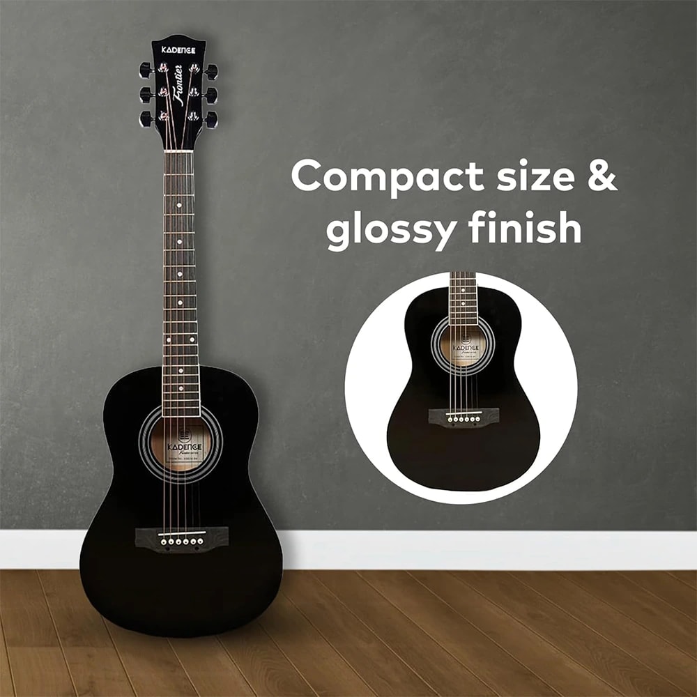 Kadence FNTR34-BLK Frontier 34" Acoustic Guitar, view 6 of 8