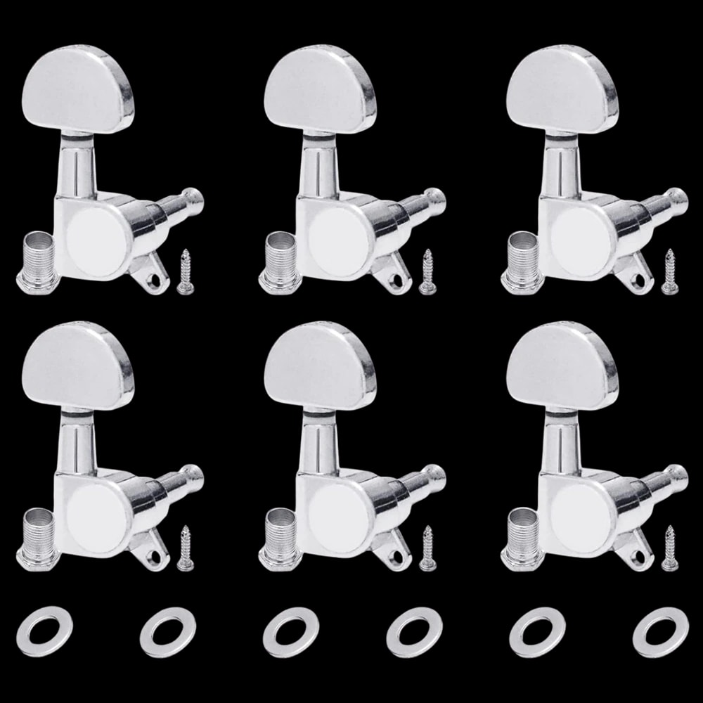 Home Series Tuning Pegs for Acoustic & Electric Guitar · Silver