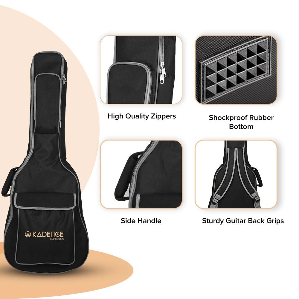 Kadence GBAG-PAD Jamming Series 38–41" Acoustic Guitar Bag, view 2 of 6