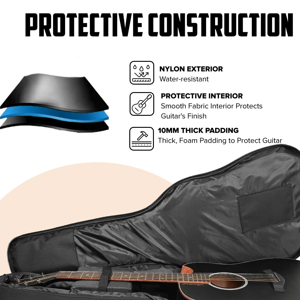 Kadence GBAG-PAD Jamming Series 38–41" Acoustic Guitar Bag, view 6 of 6