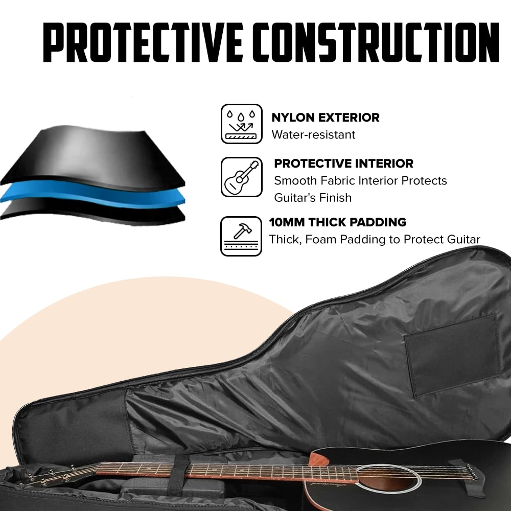 Kadence GBAG-XA Touring Series 38–41" Acoustic Guitar Bag, view 3 of 6
