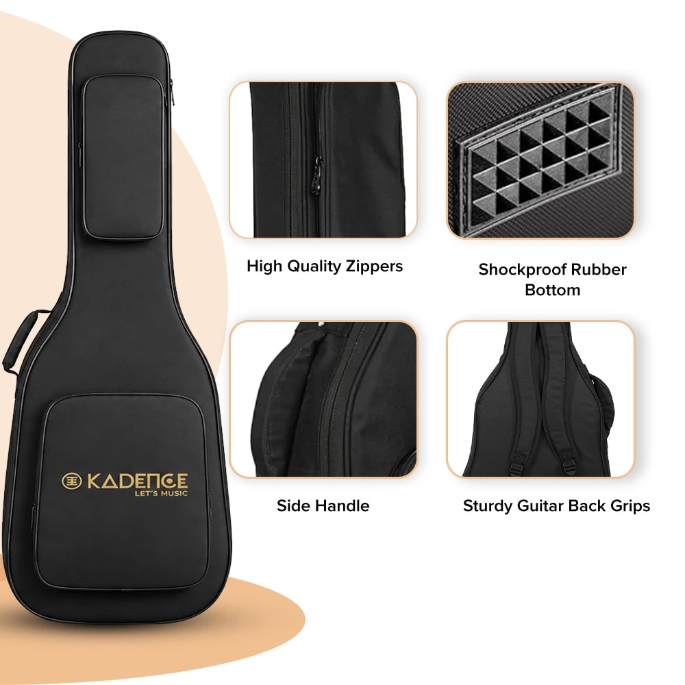 Kadence GBAG-XA Touring Series 38–41" Acoustic Guitar Bag, view 5 of 6