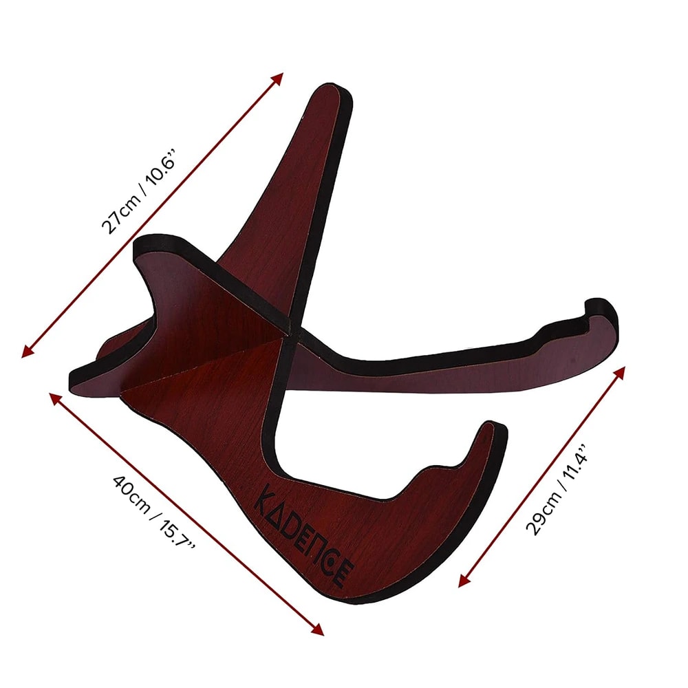 Kadence HJ44 Jamming Series Guitar Wooden Floor Stand, view 2 of 6
