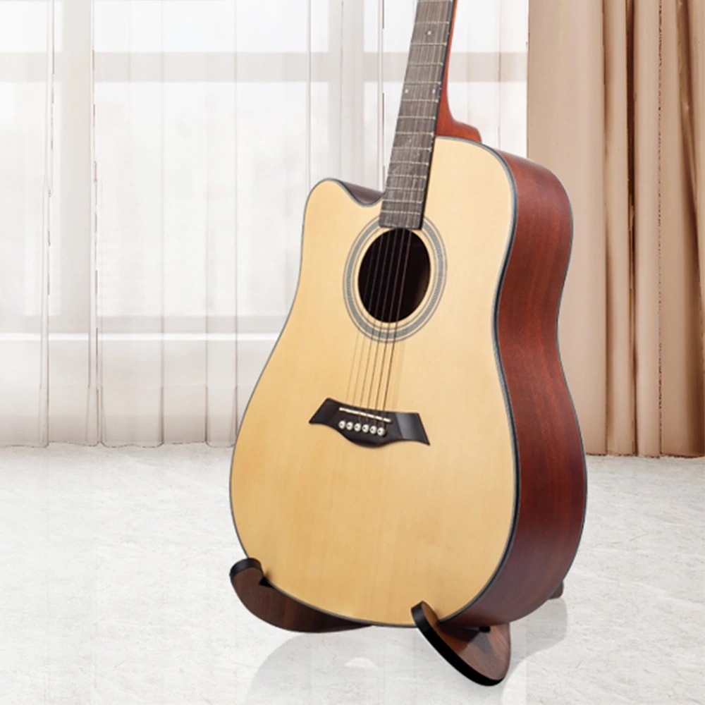 Kadence HJ44 Jamming Series Guitar Wooden Floor Stand, view 3 of 6