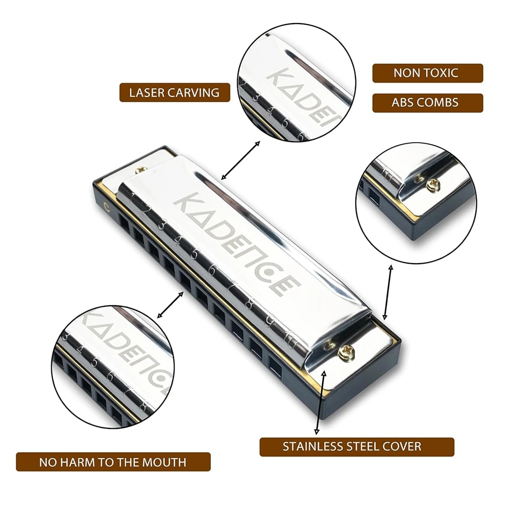 Kadence T104 Home Series Diatonic Harmonica, view 4 of 9