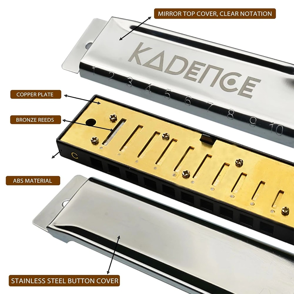 Kadence T104 Home Series Diatonic Harmonica, view 5 of 9