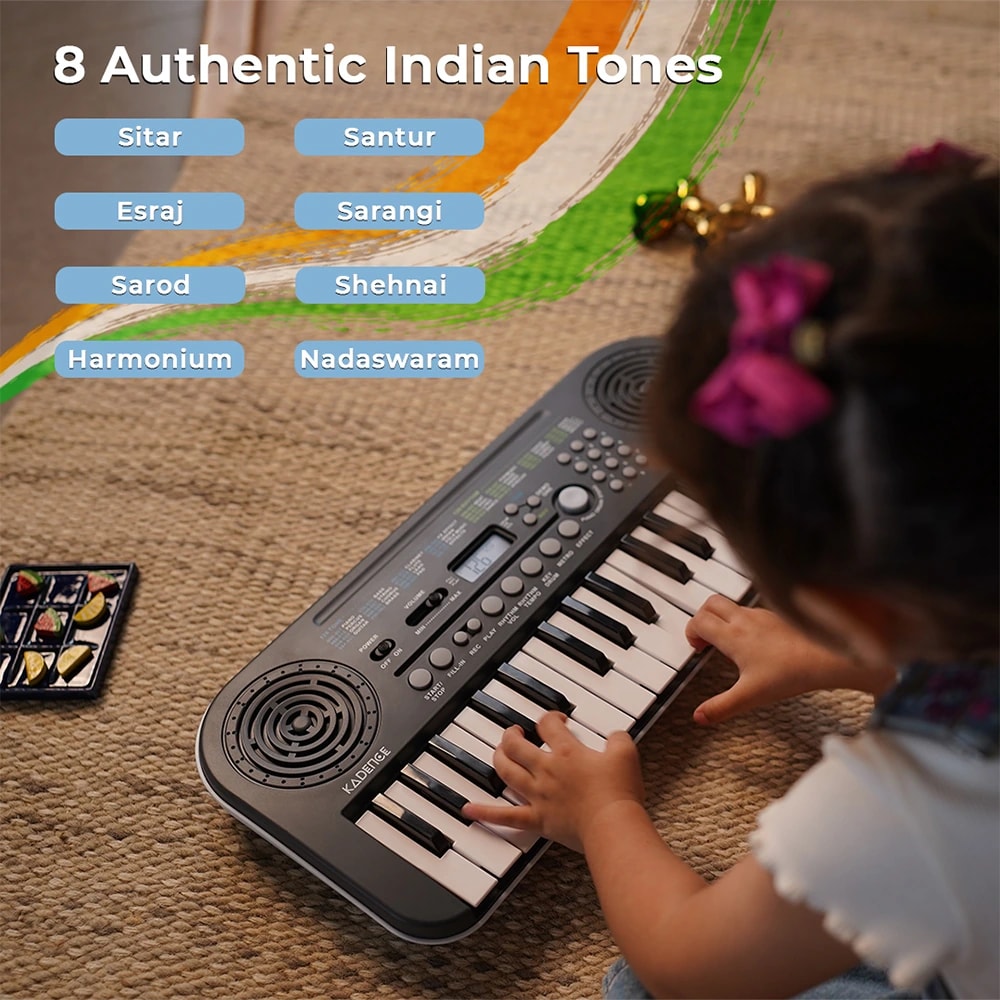 Kadence K-Tone 32B Mini Keyboard for Kids, view 3 of 6
