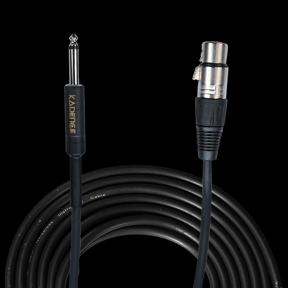 Kadence KFJ-3M-NN Jamming Series 3m XLR Female to 6.35 mm TS Mic Cable, view 1 of 5