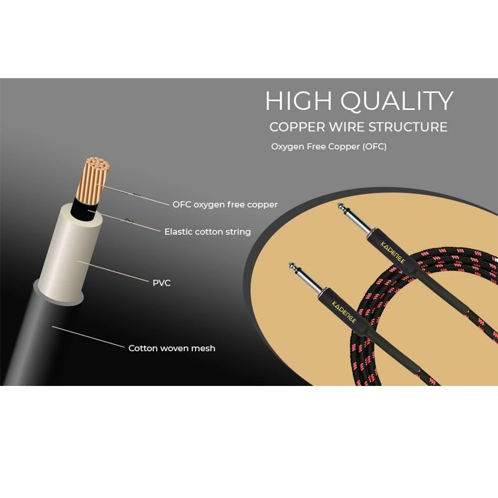Kadence KJJ-5M Jamming Series 5m Instrument Cable, view 4 of 5