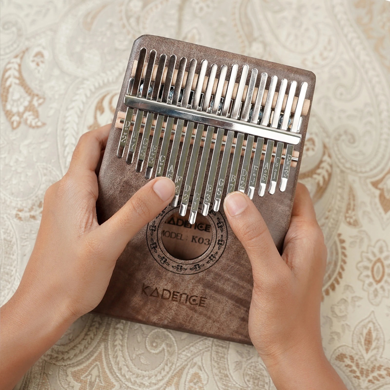 Kadence K03BLK 17-Key Kalimba Thumb Piano, view 4 of 6