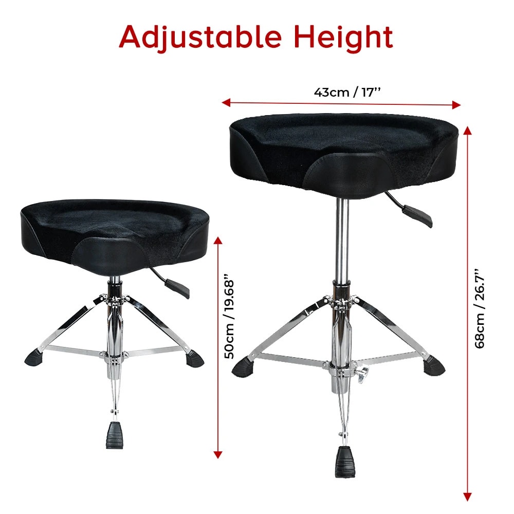 Kadence KSTD-NK651-BK Touring Series Hydraulic Motorcycle Style Drum Throne, view 4 of 6