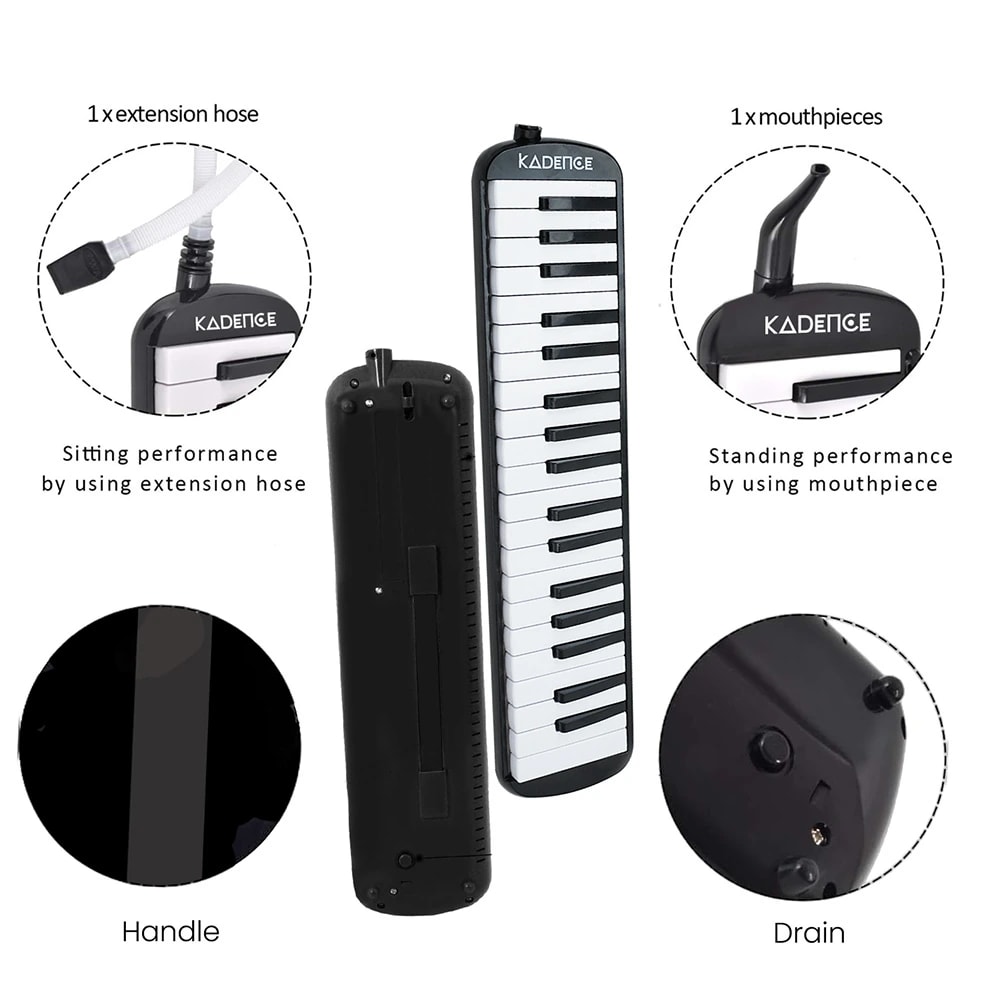 Kadence MEL-37BK Home Series 37-Key Melodica, view 3 of 7