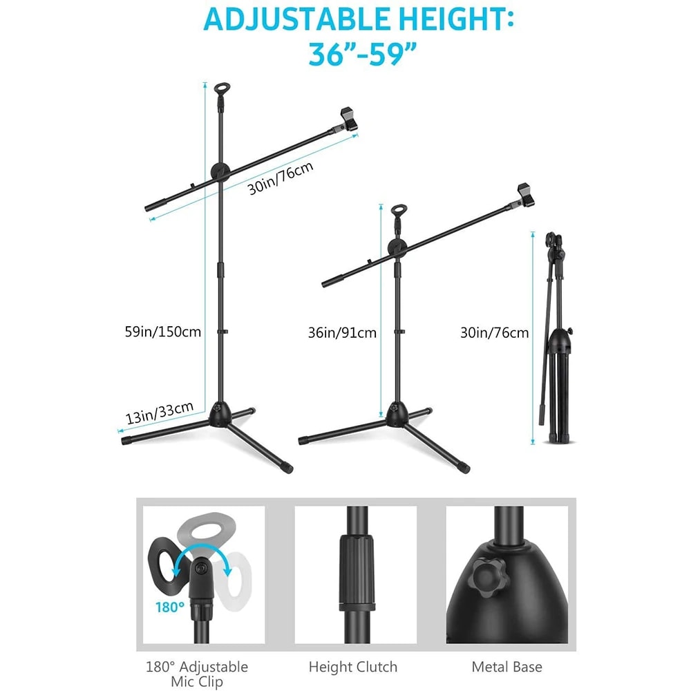 Kadence M30 Home Series Mic Stand with Boom Arm, view 4 of 6