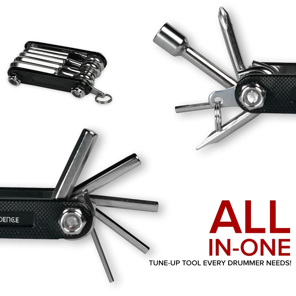 Kadence KAD-MTL Jamming Series 9-in-1 Drum Multi-Tool Kit, view 4 of 6