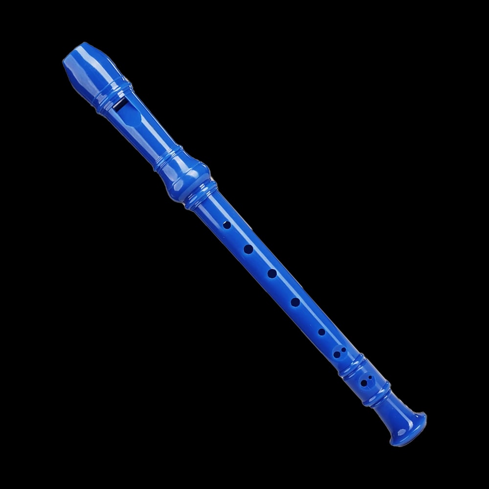 Kadence REC-BLU Home Series Soprano Recorder in C Scale | German Fingering | 3-Piece ABS Design with Adjustable Thumb Rest | Includes Cleaning Rod & Soft Pouch
