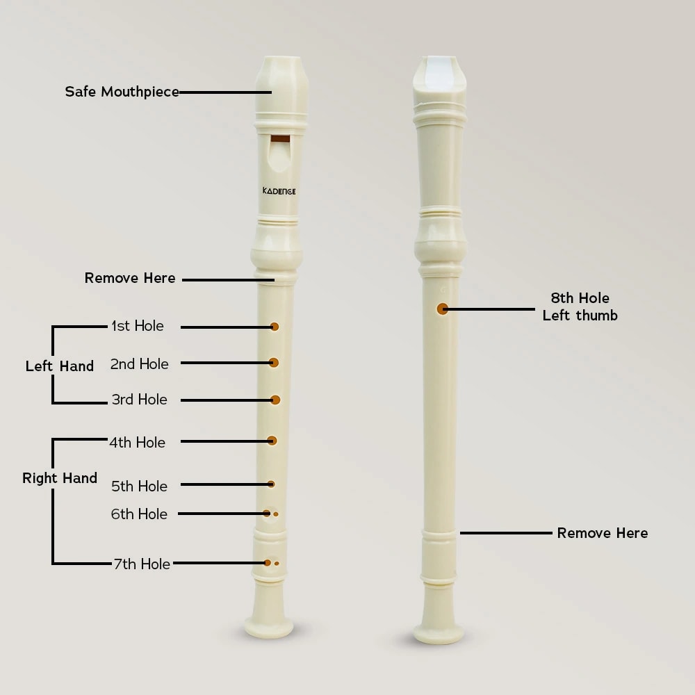 Kadence REC-IVO Home Series Soprano Recorder in C Scale, view 6 of 6