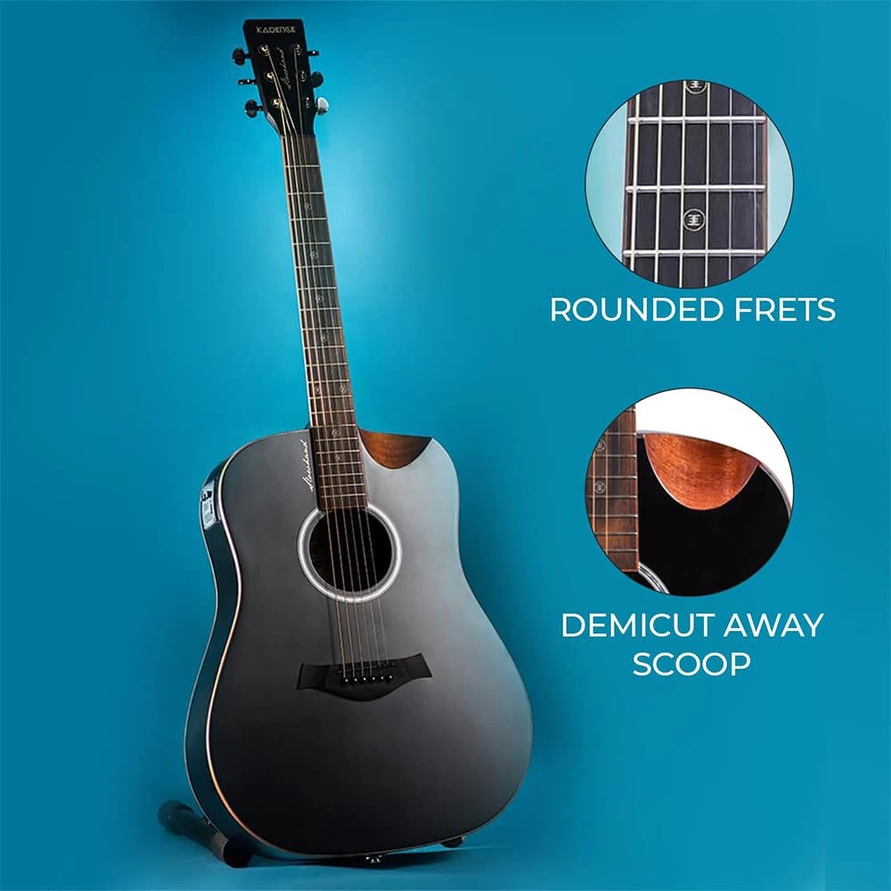 Kadence SH04-C Slowhand 41” Electro-Acoustic Guitar, view 4 of 6